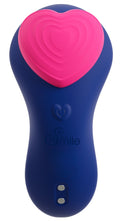 Sweet Smile Heart slipvibrator - Blauw
