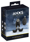 ANOS RC vibrerende butt plug met flexibele armen - Zwart