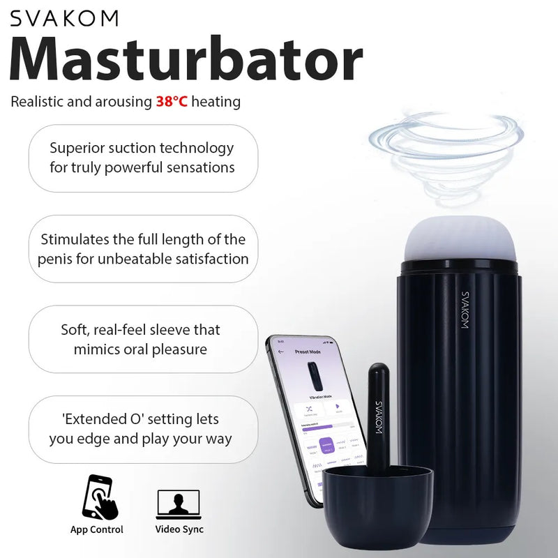 SVAKOM Masturbator - Blauw