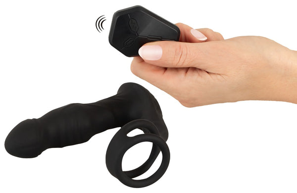 Rebel trillende prostate plug met knikfunctie - Zwart - Rebel - SKU: 54055130000