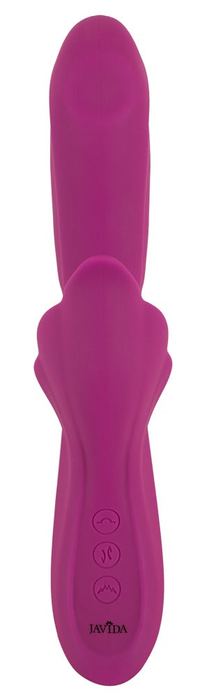 JAVIDA Vibrator 4-in-1 met stoten & warmte - Paars - JAVIDA - SKU: 54055300000