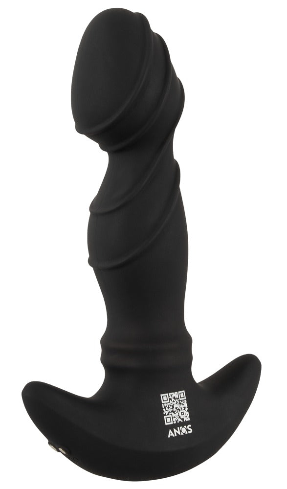 ANOS Prostate plug met vibrerende ringen - Zwart - ANOS - SKU: 54055480000