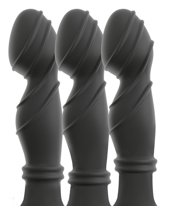 ANOS Prostate plug met vibrerende ringen - Zwart - ANOS - SKU: 54055480000