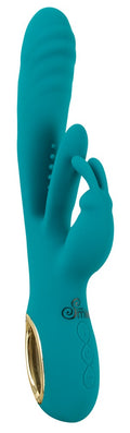 Sweet Smile Konijn vibrator met stuwkracht en G-spot stimulatie - Turquoise
