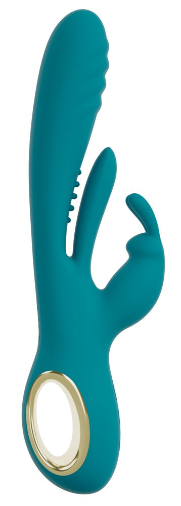 Sweet Smile Konijn vibrator met stuwkracht en G-spot stimulatie - Turquoise - Sweet Smile - SKU: 54055720000