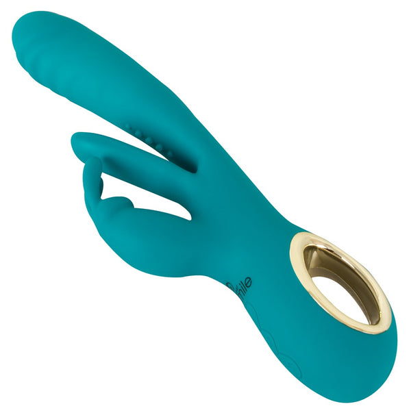 Sweet Smile Konijn vibrator met stuwkracht - Turquoise - Sweet Smile - SKU: 54055720000