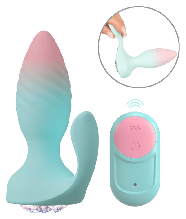 beau coeur cœur JUVELA butt plug - Turquoise - beau coeur - SKU: 54056880000