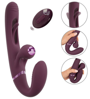 JAVIDA Strapless strap-on - Paars