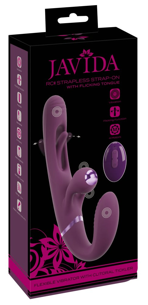 JAVIDA Strapless strap-on - Paars
