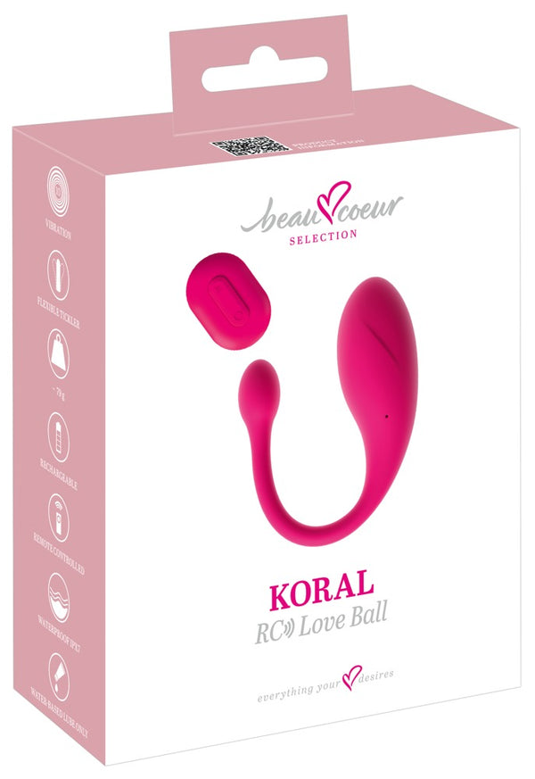 beau coeur Liefdesbal met vibratie en bekkenbodemtraining - Roze - beau coeur - SKU: 54057770000