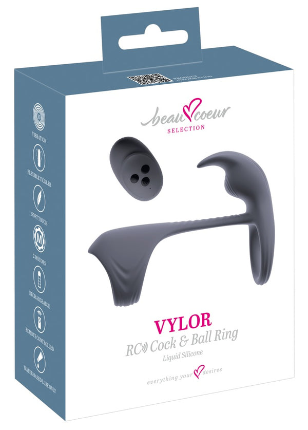 beau coeur cœur VYLOR penis & bal ring - Grijs - beau coeur - SKU: 54057930000