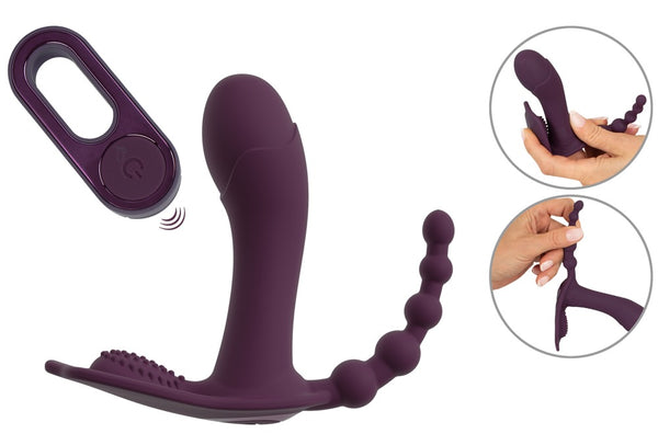 beau coeur cœur ARIVA slip vibrator - Paars - beau coeur - SKU: 54058070000
