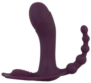 beau coeur Trilkussen discreet met 3 vibraties - Paars