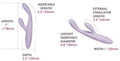 SVAKOM Rabbit vibrator met dubbele stimulatie - Paars