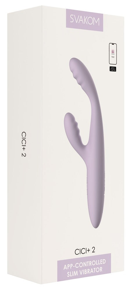 SVAKOM Rabbit vibrator met dubbele stimulatie - Paars - SVAKOM - SKU: 54058660000