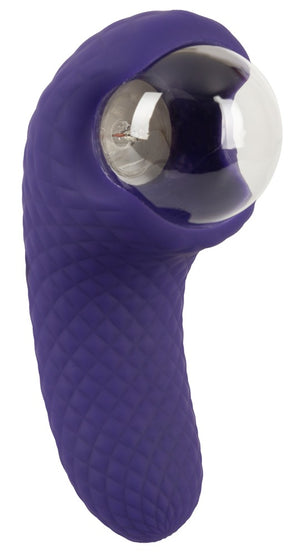 beau coeur Vibrator met dubbele motor en plasmabal - Blauw