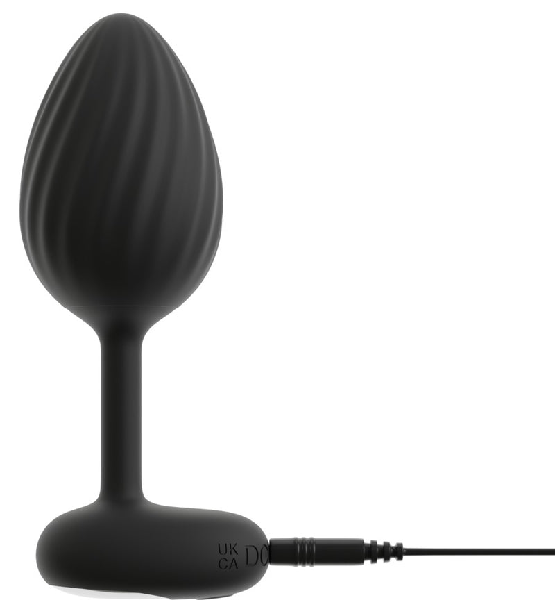 ANOS Butt plug set met 3 vibrerende pluggen - Zwart