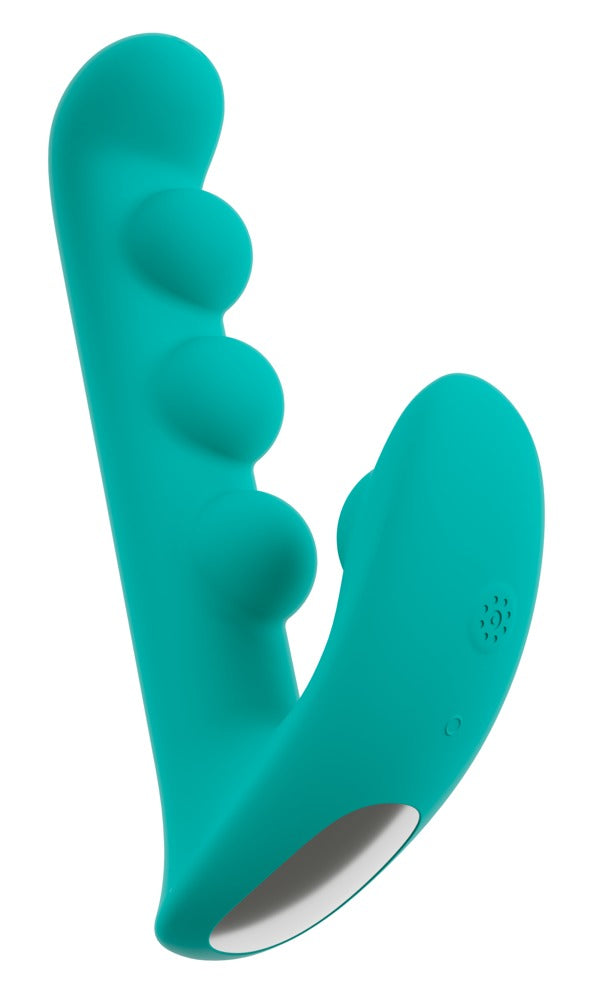beau coeur Kralen vibrator met dubbele stimulatie - Turquoise - beau coeur - SKU: 54059710000