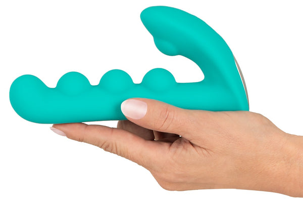 beau coeur Kralen vibrator met dubbele stimulatie - Turquoise - beau coeur - SKU: 54059710000