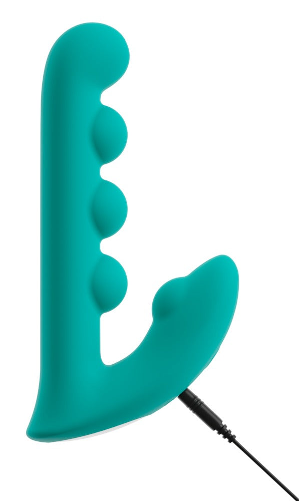 beau coeur Kralen vibrator met dubbele stimulatie - Turquoise - beau coeur - SKU: 54059710000