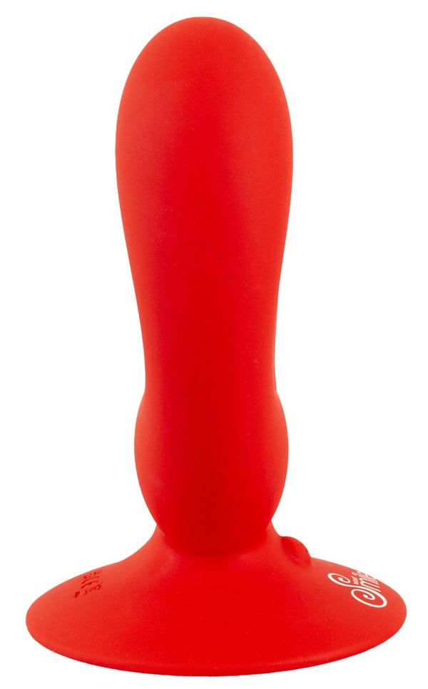 Sweet Smile dubbele vibrator met zuignap - Rood - Sweet Smile - SKU: 54061450000