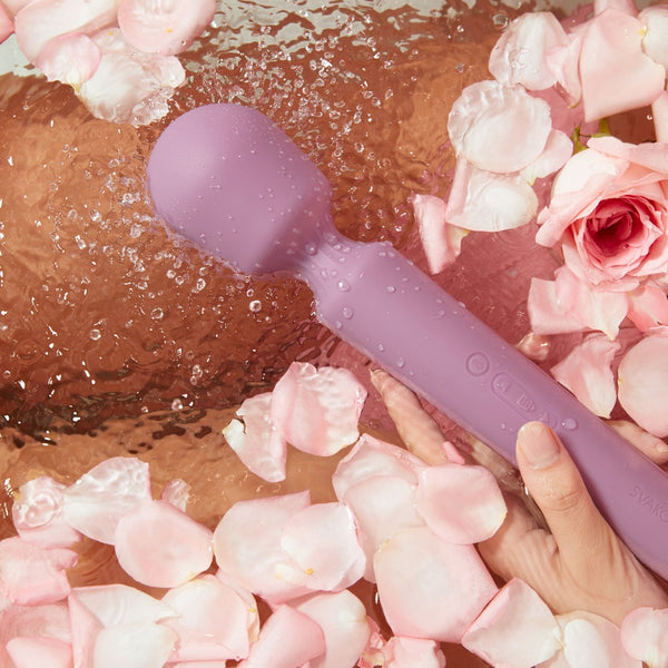 SVAKOM Massagestaaf met fluweelzachte kop en konijntje - Paars - SVAKOM - SKU: 54061700000