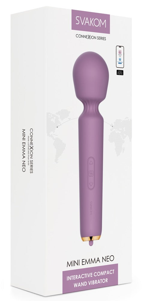 SVAKOM Mini massagestaaf met fluweelzachte kop - Paars - SVAKOM - SKU: 54061880000