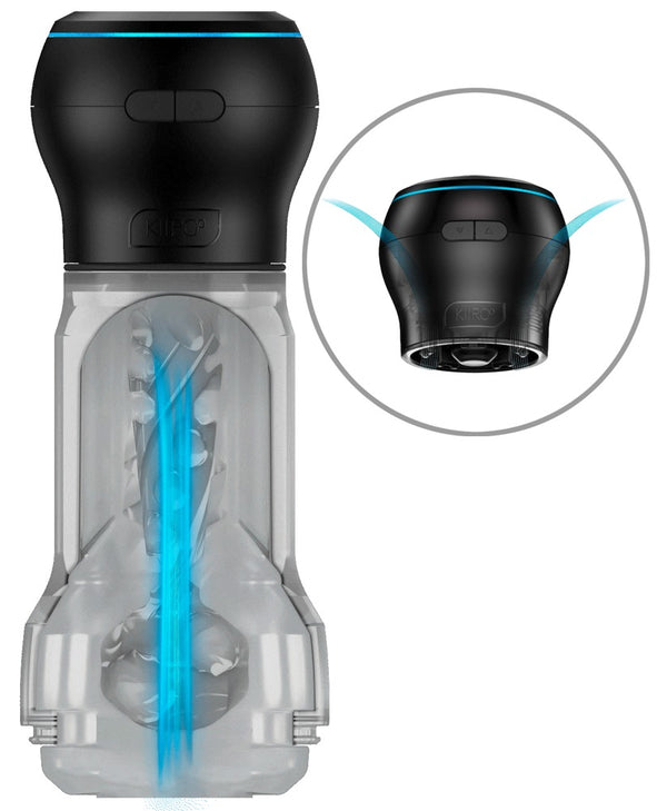 Kiiroo Pijpcombinatie met zuigfunctie en vibratie - Transparant - Kiiroo - SKU: 54062500000