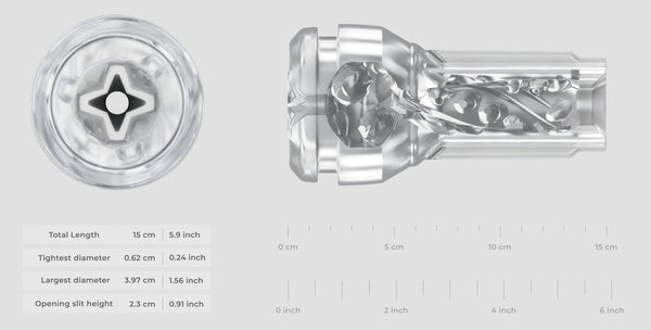 Kiiroo Feel Pocket Stroker Crystal - Transparant - Kiiroo - SKU: 54062500000
