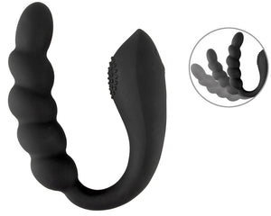 Black Velvets dubbele stimulator - Zwart