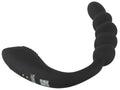 Black Velvets Dubbele stimulator buigbaar met kraal - Zwart