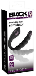 Black Velvets dubbele stimulator - Zwart