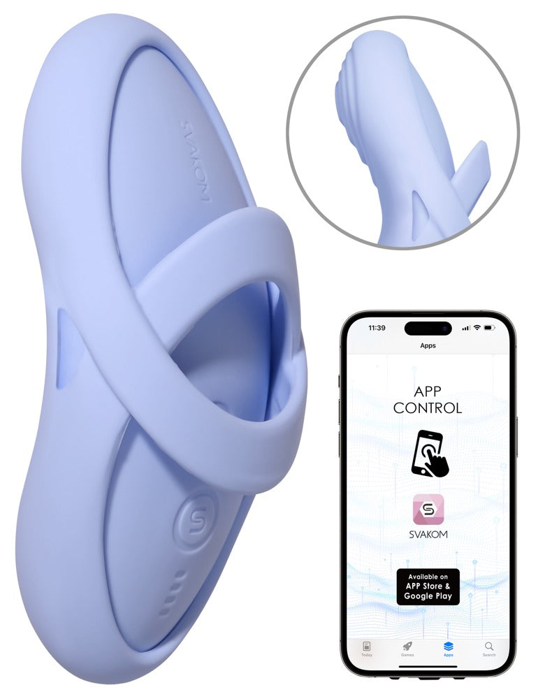 SVAKOM Vinger vibrator - Blauw