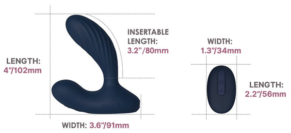 SVAKOM Anaal vibrator met prostate stimulatie - Zwart - SVAKOM - SKU: 54065010000