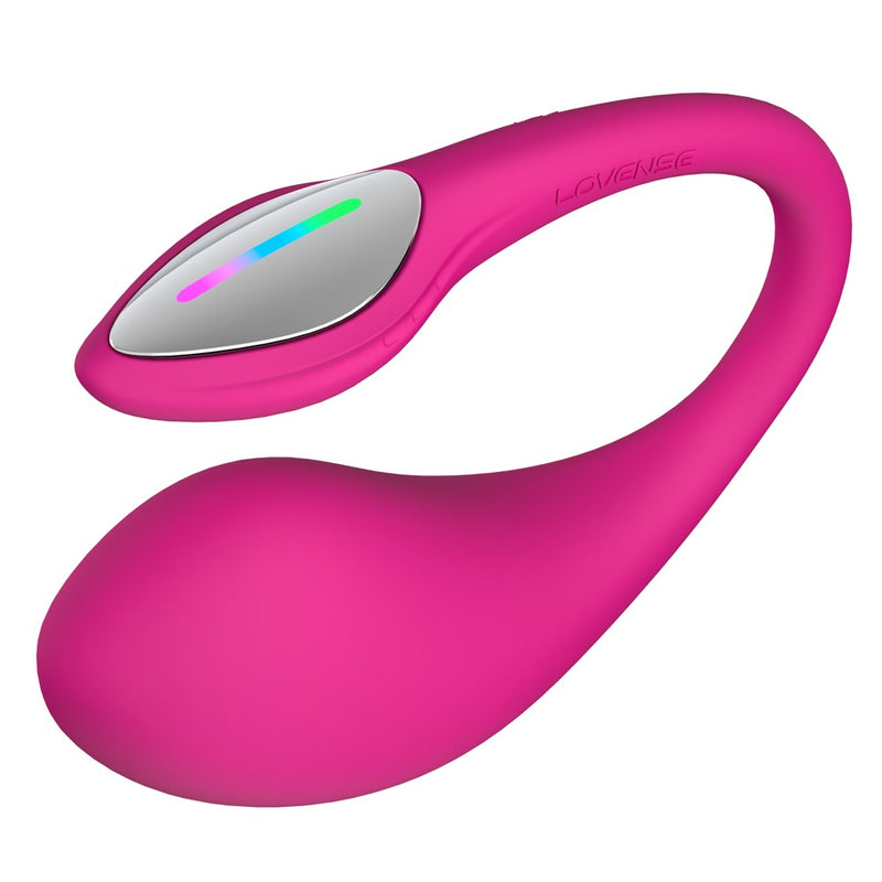 Lovense G-spot vibrator met lichtshow en Bluetooth - Roze