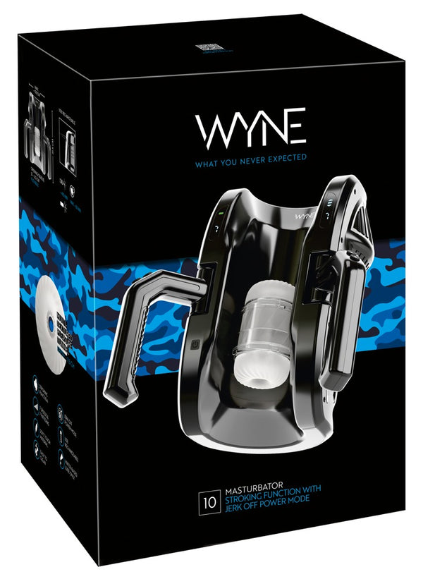 WYNE 10 masturbator - Zwart - WYNE - SKU: 54066170000