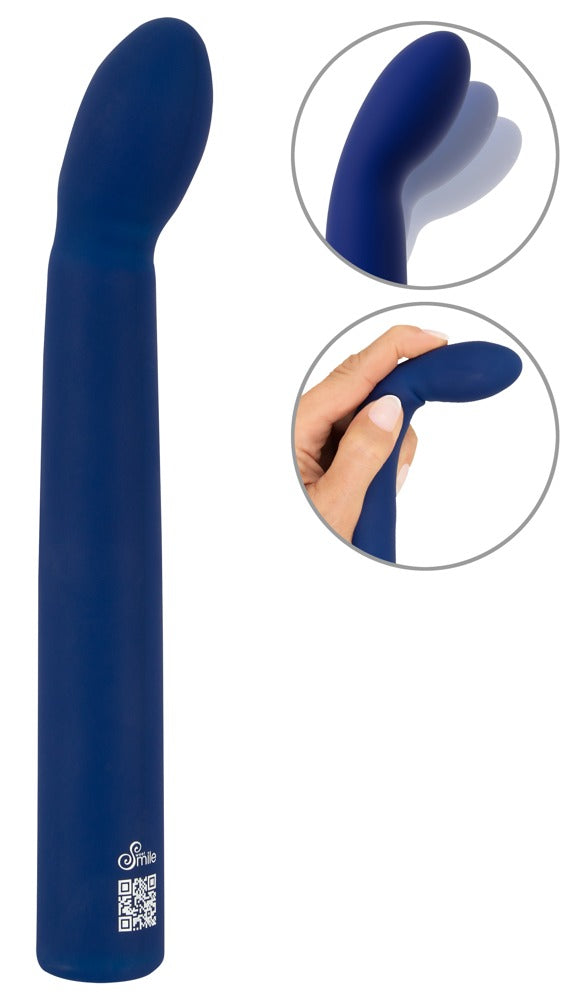 Sweet Smile G-spot vibrator flexibel met gebogen kop - Blauw - Sweet Smile - SKU: 54066330000