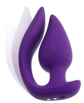 Sweet Smile Plug & slip vibrator met dubbel genot - Paars