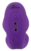 Sweet Smile Plug & slip vibrator met dubbel genot - Paars