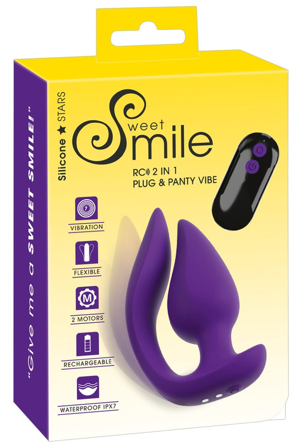 Sweet Smile Plug & slip Vibe - Paars - Sweet Smile - SKU: 54066410000