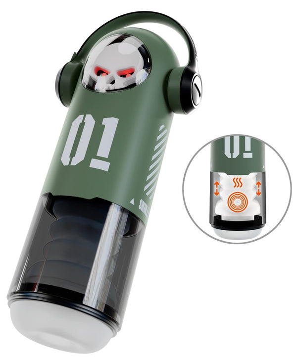 Rebel SKULL masturbator - Groen - Rebel - SKU: 54066680000