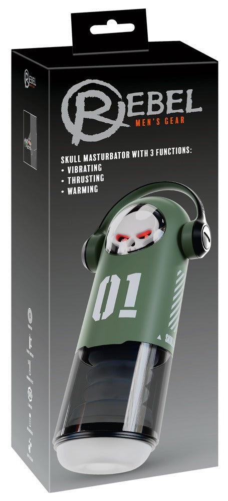 Rebel SKULL masturbator - Groen - Rebel - SKU: 54066680000