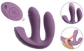 beau coeur Vibrator drievoudig handenvrij - Paars
