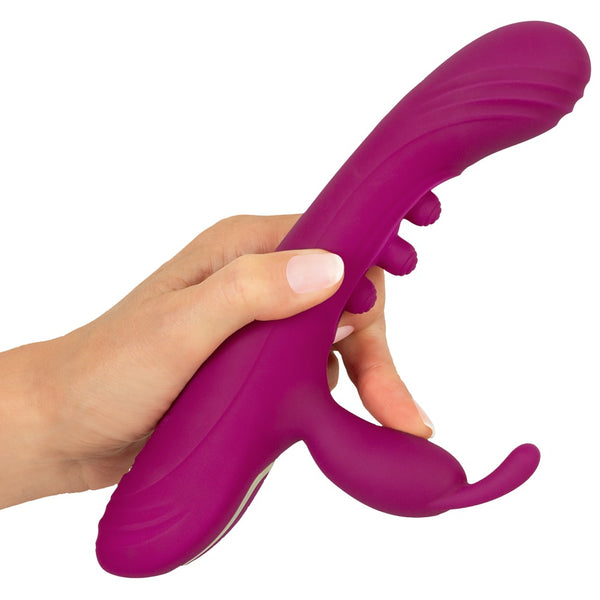 JAVIDA Vibrator met 3x klopfunctie voor G-spot - Paars - JAVIDA - SKU: 54068620000