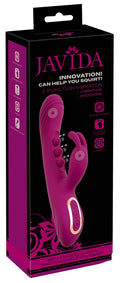 JAVIDA Vibrator met 3x klopfunctie voor G-spot - Paars