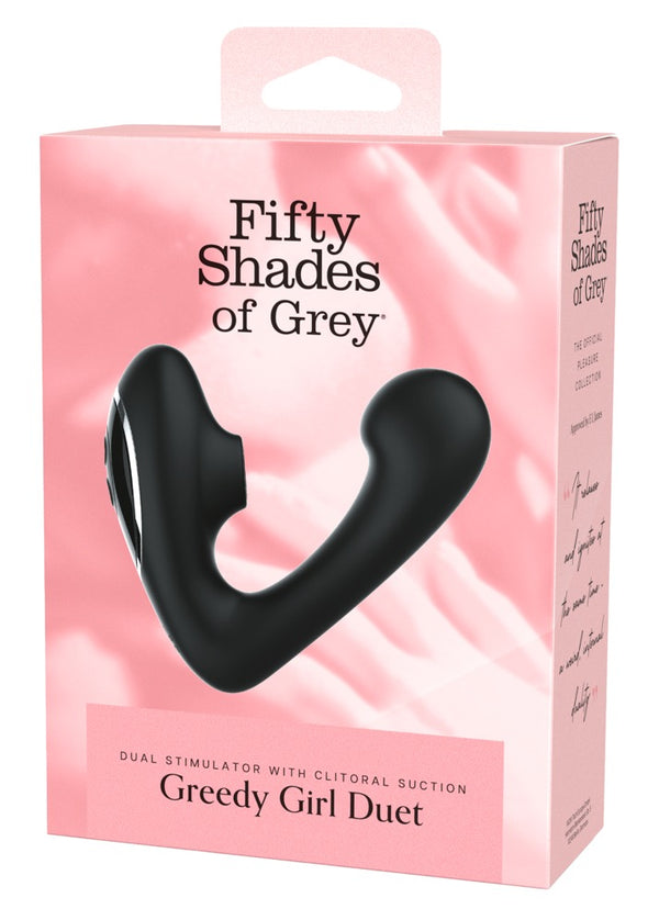 Fifty Shades of Grey Greedy Girl Duet vibrator - Zwart - Fifty Shades of Grey - SKU: 54069510000