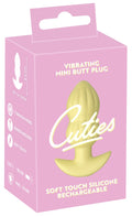 Cuties Mini butt plug vibrerend - Geel
