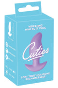 Cuties Mini butt plug vibrerend - Paars