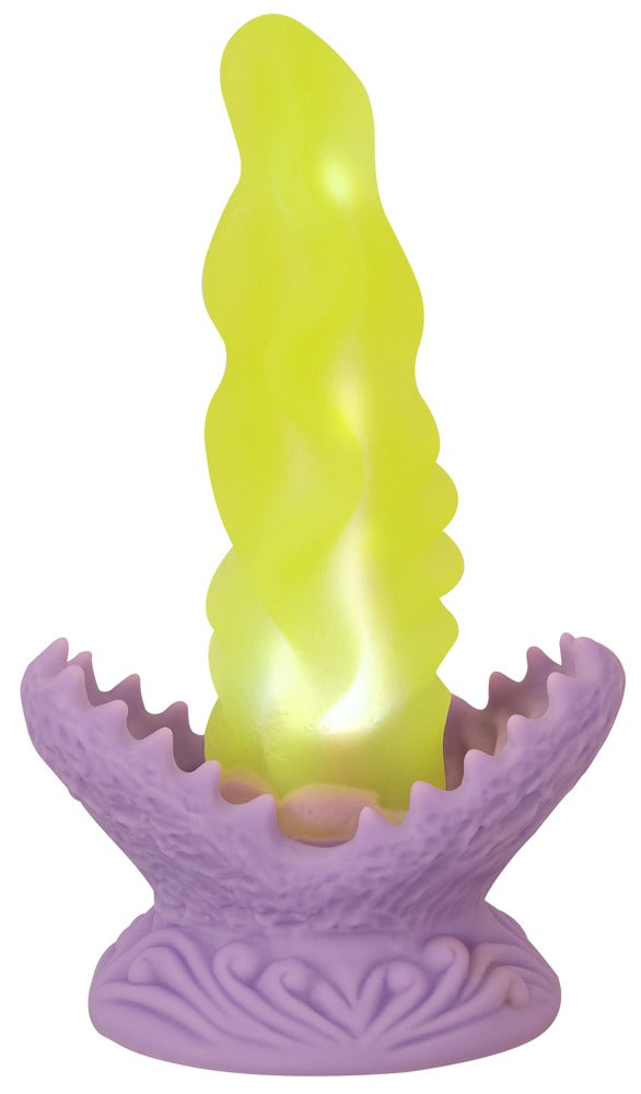 Beasty Cocks Dildo met verlichting en botanisch ontwerp - Geel - Beasty Cocks - SKU: 54070790000