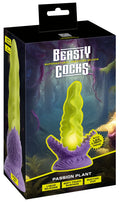 Beasty Cocks Dildo met verlichting en botanisch ontwerp - Geel